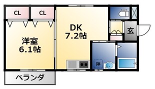 プロパティー高井田の物件間取画像